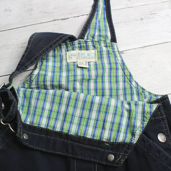 TCP Vintage Baby Boy Bib Overall Shorts Shirt Bucket Hat Set Size 24 Mo - Picture 9 of 9